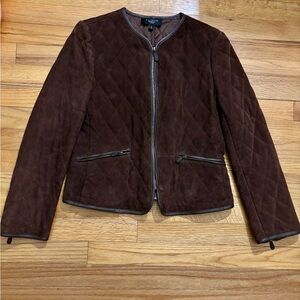 Talbots Dark Brown Quilted Jacket
